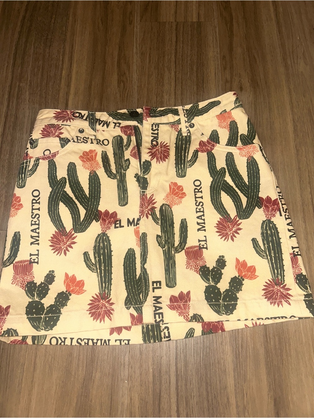 Cactus Western Print Women's Skirt